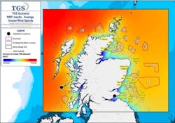 The TGS Wind Energy Model is designed to cover a large area around the current ScotWind lease blocks. The TGS Wind Energy Model is designed to cover a large area around the current ScotWind lease blocks.