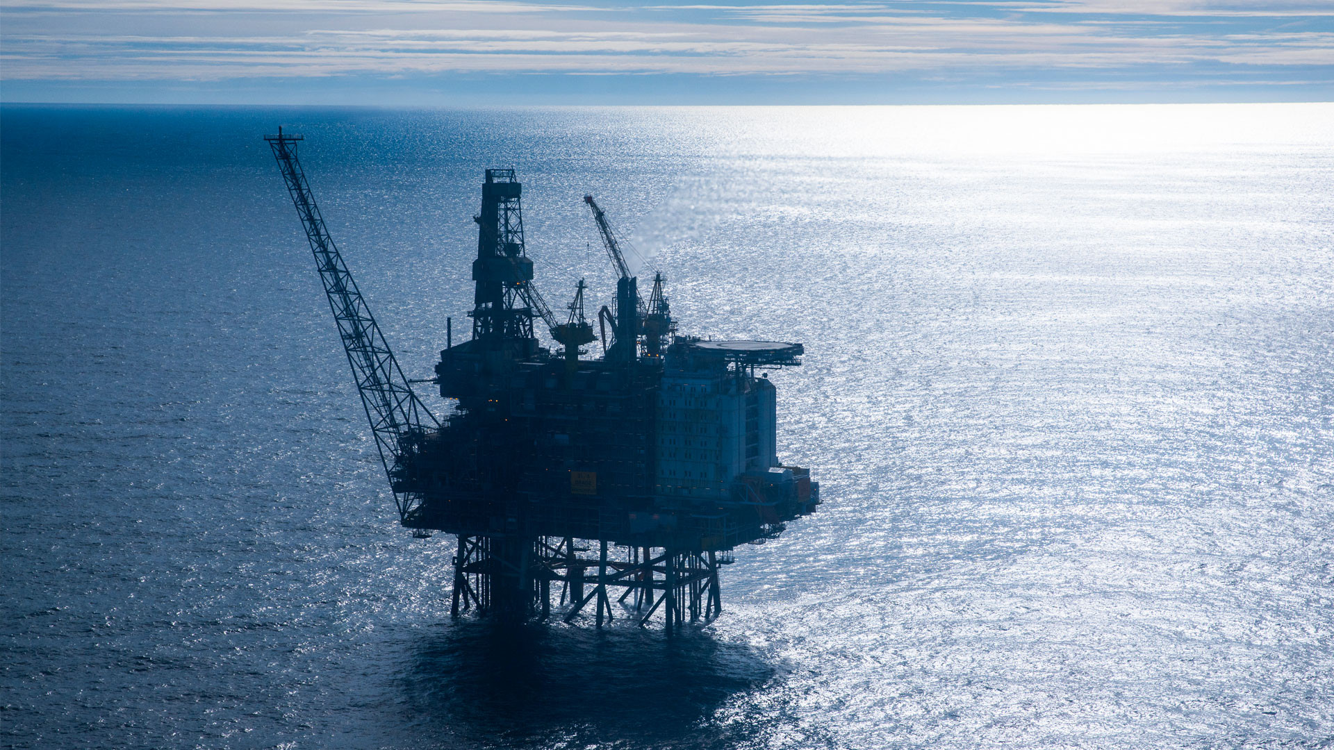 The Brage platform in the Norwegian North Sea.