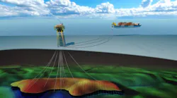Dorado Phase 1 involves production of oil and condensate through a wellhead platform, exported via 2 km (1.24 mi) of subsea infrastructure to an FPSO.