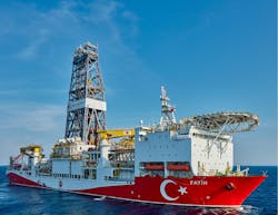 The drillship Fatih. The drillship Fatih.