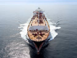 The LNG carrier Flex Vigilant. The LNG carrier Flex Vigilant.