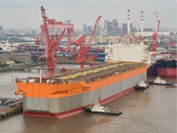 The FPSO Prosperity is based on SBM Offshore’s Fast4Ward program of a newbuild, multi-purpose hull combined with standardized topsides modules. The FPSO Prosperity is based on SBM Offshore’s Fast4Ward program of a newbuild, multi-purpose hull combined with standardized topsides modules.