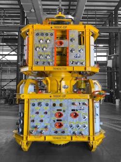 Trendsetter’s new TRIDENT modular subsea intervention system uses Revolution valves. Trendsetter’s new TRIDENT modular subsea intervention system uses Revolution valves.