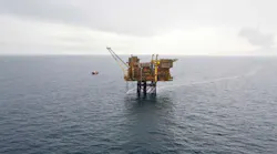 The Kittiwake platform in the UK central North Sea.
