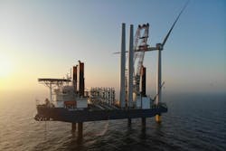 The Kriegers Flak offshore wind farm is the largest in Denmark. The Kriegers Flak offshore wind farm is the largest in Denmark.