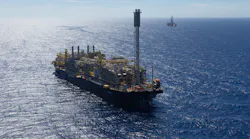 The FPSO P-74 operates at the Búzios field offshore Brazil.