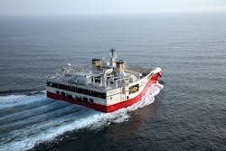 The Ramform Titan. The Ramform Titan.