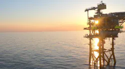 The Southwark platform in the UK southern North Sea.