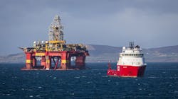 The semisubmersible Stena Don. The semisubmersible Stena Don.