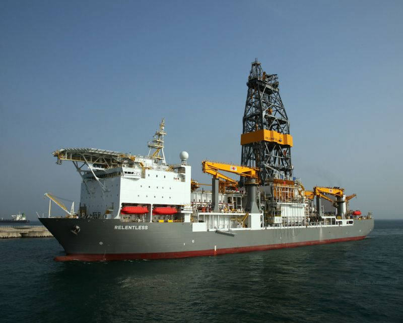 The drillship Valaris Relentless.