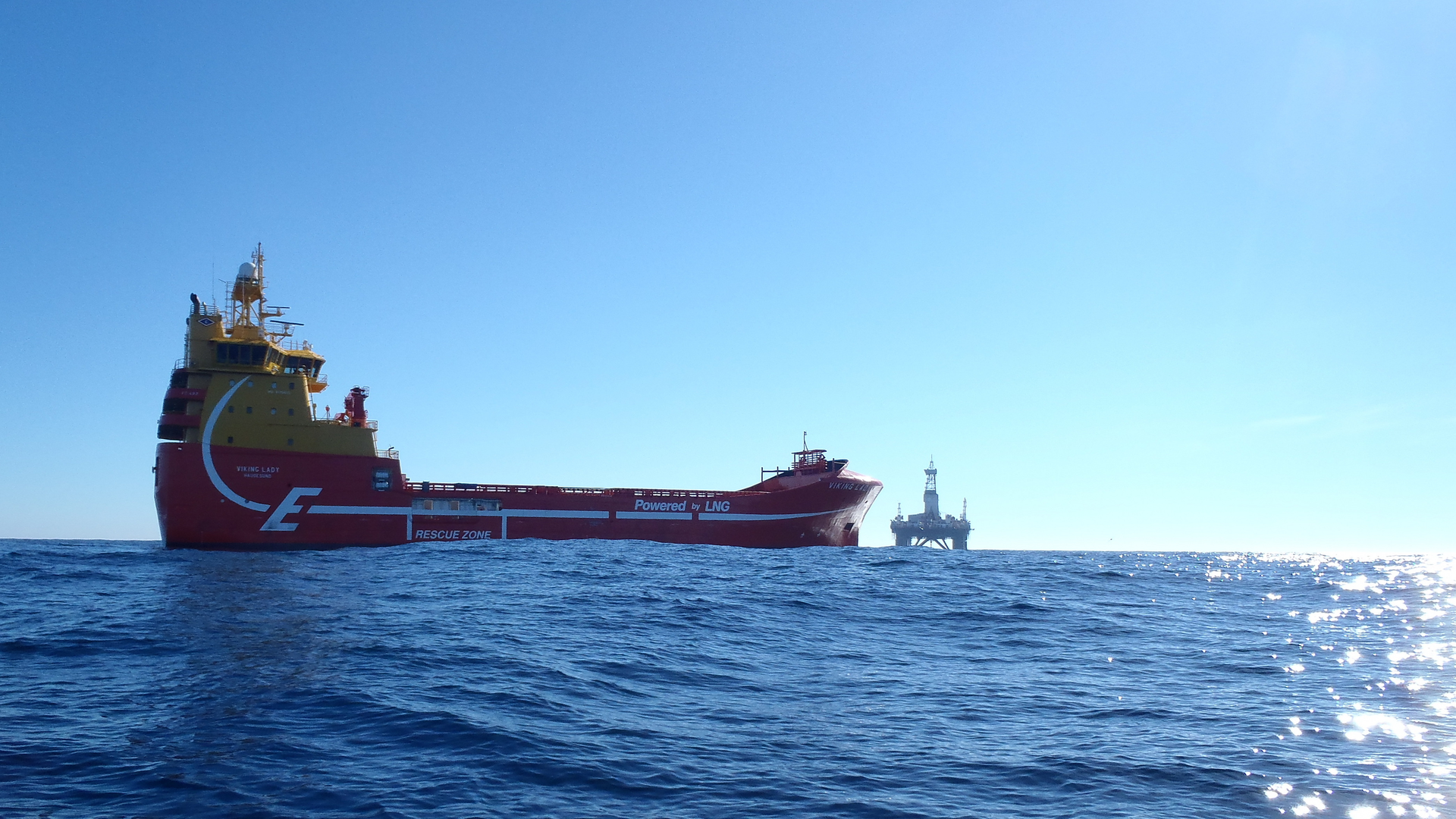 The supply vessel Viking Lady.