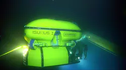 One of two Isurus ROVs on location at an Asia Pacific wind farm project in 2021.