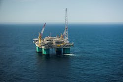 The Gjøa platform in the Norwegian North Sea. The Gjøa platform in the Norwegian North Sea.