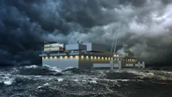 Illustration of the Kakinada LNG terminal.