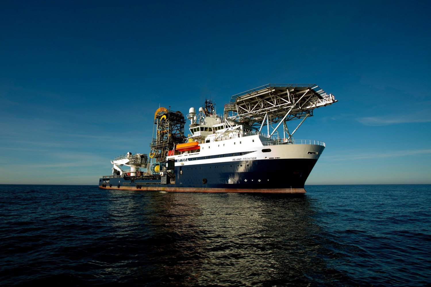 The riserless well intervention vessel Island Frontier