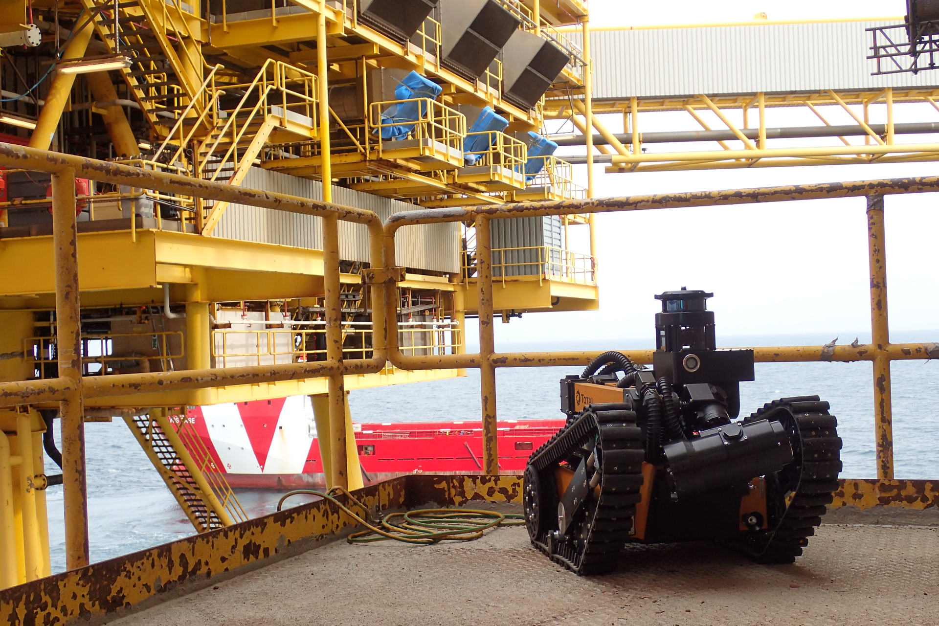 The Taurob Inspector was deployed last year on Total E&P&rsquo;s K5CC platform offshore the Netherlands.