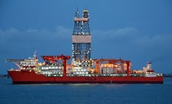 The drillship Vela. The drillship Vela.