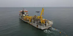 The cable laying vessel Willem de Vlamingh.