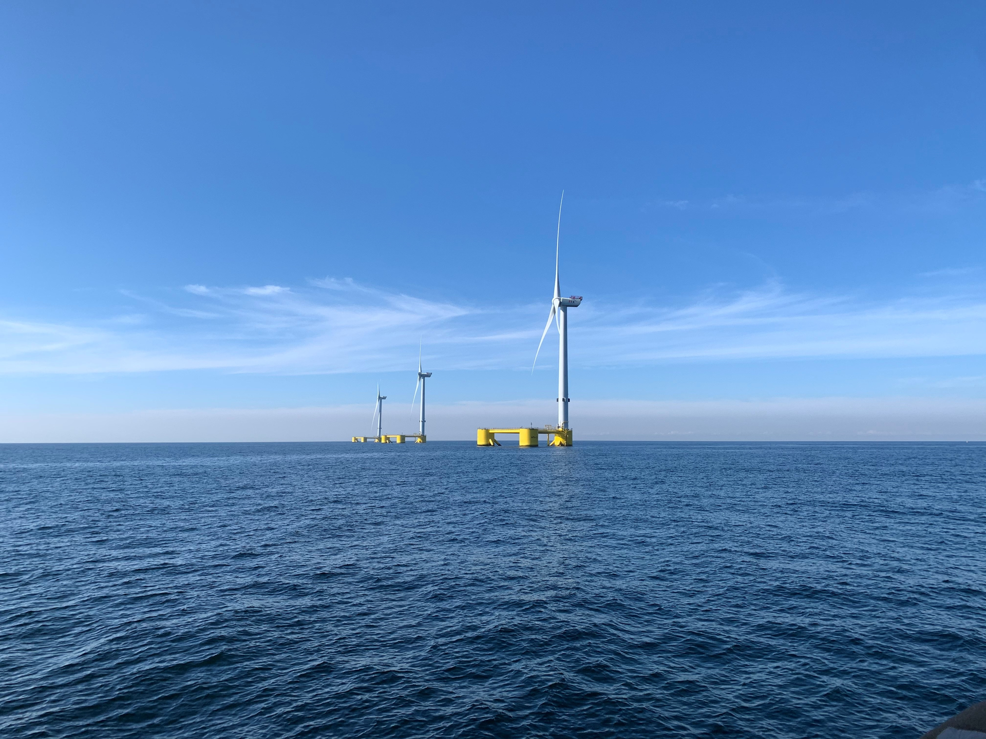The WindFloat Atlantic floating wind project offshore Portugal.