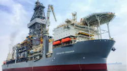 The ultra-deepwater drillship Deepwater Conqueror.