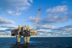 The Troll A platform. The Troll A platform.