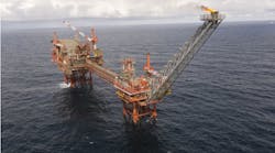 The Everest platform in the UK central North Sea.