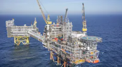 The Judy platform in the UK central North Sea.