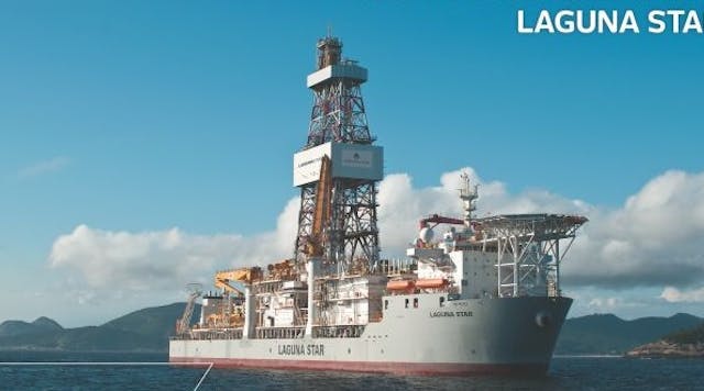 The ultra-deepwater drillship Laguna Star was delivered in 2012.