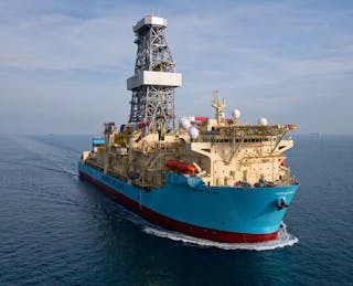 The drillship Maersk Valiant.