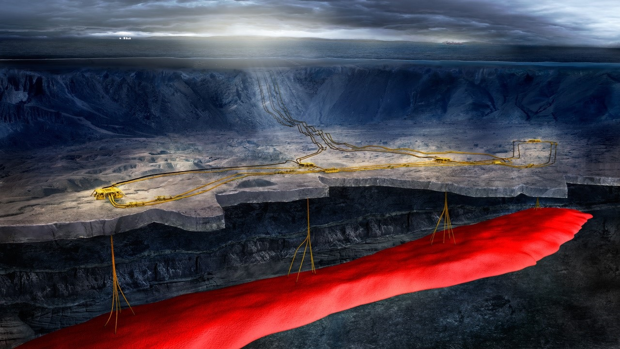 Ormen Lange field layout.