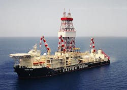 The drillship Saipem 10000. The drillship Saipem 10000.
