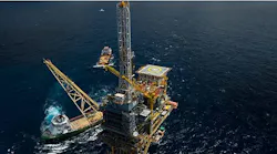 The Dolphin platform offshore Trinidad and Tobago.