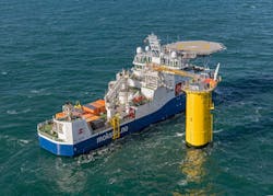 The multi-purpose support vessel Stril Server. The multi-purpose support vessel Stril Server.