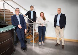 Left to right: Paul Davison, Julian Zhu, Sarah Lawson, and Mike Jones Left to right: Paul Davison, Julian Zhu, Sarah Lawson, and Mike Jones