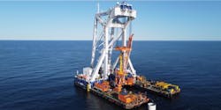 So far, the heavy-lift vessel Svanen has installed more than 700 foundations throughout Europe and the vast majority of monopiles in the Baltic Sea. So far, the heavy-lift vessel Svanen has installed more than 700 foundations throughout Europe and the vast majority of monopiles in the Baltic Sea.