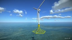 Saipem Hexafloat - floating foundation for offshore wind turbines. Saipem Hexafloat - floating foundation for offshore wind turbines.