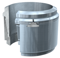 The BADGeR gas-tight casing connector. The BADGeR gas-tight casing connector.