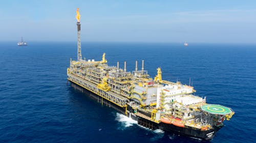 The FPSO P-77 operates at the Búzios field in the Santos basin offshore Brazil. The FPSO P-77 operates at the Búzios field in the Santos basin offshore Brazil.