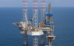 The jackup Noble Scott Marks. The jackup Noble Scott Marks.