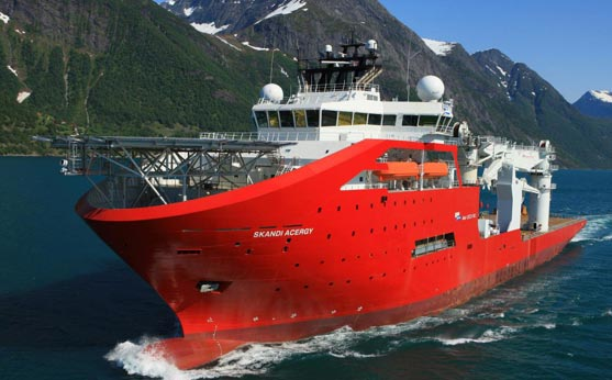 The ROV construction support vessel Skandi Acergy.