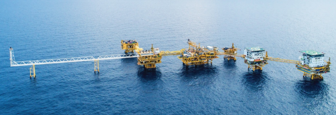 The Erawan gas field in the Gulf Thailand.