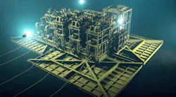 Subsea compression module illustration.