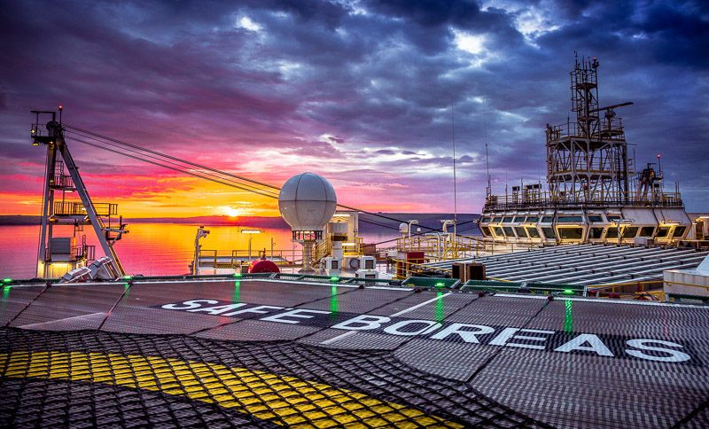 The semisubmersible accommodation vessel Safe Boreas.