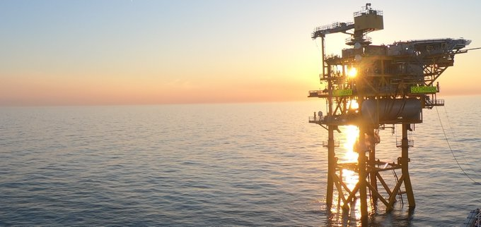 The Southwark platform in the UK southern North Sea.