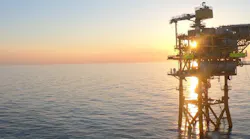 The Southwark platform in the UK southern North Sea.