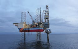 The Yme oil field in the Norwegian North Sea. The Yme oil field in the Norwegian North Sea.