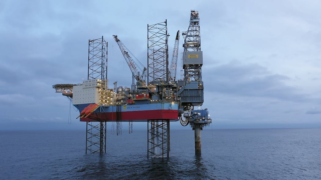 The Yme oil field in the Norwegian North Sea.