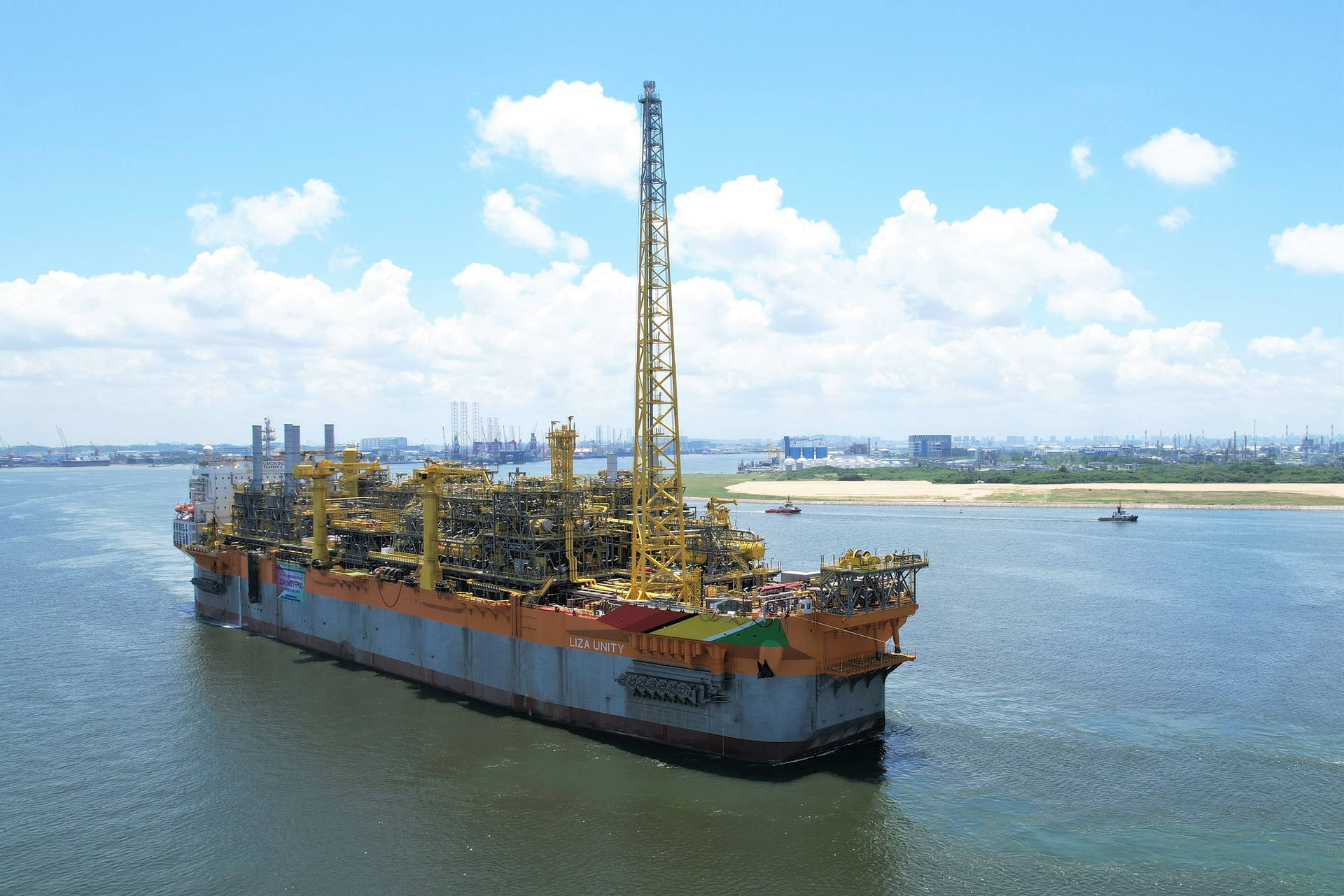 The FPSO Liza Unity sets sail for Guyana.
