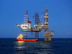 The Tolmount platform in the UK’s southern gas basin. The Tolmount platform in the UK’s southern gas basin.