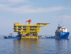 In recent years, Saudi Aramco has performed a number of floatover installations for platform integration, due to heavier topsides. In recent years, Saudi Aramco has performed a number of floatover installations for platform integration, due to heavier topsides.